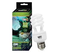 LUCKY HERP Lámpara de terrario UVB, reptiles UVA UVB 5.0, E27 compacta 13 W para dragones barbudos, tortugas, serpientes, lagartos, reptiles y anfibios