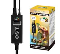LUCKY HERP Termostato para reptiles, 230 V, lámpara de calor PID, regulador de temperatura con pantalla digital LED, terrarios, termostato para reptiles, lámparas de calor y calentadores, ℉/℃, función