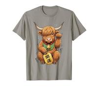 Lucky Highland Cow Maneki Neko Funny Granja de Anime japonés Camiseta