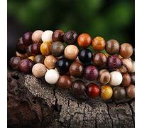Lucky House 108 unids variedad de sándalo budista tibetana granos de oración pulseras Buda Mala rosario de madera pulsera del encanto brazalete Diy Jewelr