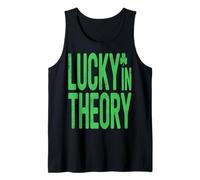 Lucky in Theory Divertido Día de San Patricio Camiseta sin Mangas