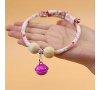 Lucky Kimono Cedar-Bead Pet Collar, Celery Pets Dog Cat Suit Collar with Fortune Pendant, Comfortable Adjustable, Cat Bells, Suitable, for All Types of Cats and Dogs (#2)
