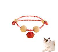 Lucky Kimono Cedar-Bead Pet Collar, Celerypets Cat Collars Personalized Dog Suit Collar with Fortune Pendant, Adjustable & Comfortable with Bells, for All Pets (C,L (Suitable for 13-23 kg))