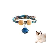 Lucky Kimono Cedar-Bead Pet Collar, Celerypets Cat Collars Personalized Dog Suit Collar with Fortune Pendant, Adjustable & Comfortable with Bells, for All Pets (R,L (Suitable for 13-23 kg))