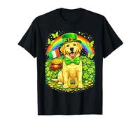 Lucky Labrador Retriever St Patrick’s Day Rainbow Shamrock Camiseta