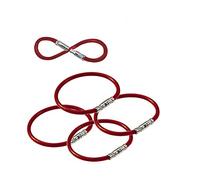 Lucky Line 5” Twisty Lock Key Ring, Flexible Nylon Coated Steel Wire Loop, Corrosion-Resistant and Durable