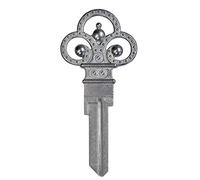 Lucky Line Formas de llave forjadas, llave de esqueleto, llave de casa en blanco, KW1/11, 1 llave (B303K)