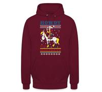 Lucky Luke Howdy Holidays - Sudadera con capucha para Navidad, granate, 3XL