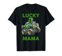 Lucky Mama Monster Truck St Patrick's Shamrock Day Lucky Camiseta