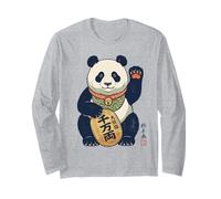 Lucky Maneki Neko Panda Ukiyo-e Arte Japonés Estética Manga Larga
