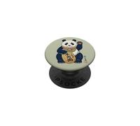 Lucky Maneki Neko Panda Ukiyo-e Arte Japonés Estética PopSockets PopGrip Adhesivo