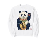 Lucky Maneki Neko Panda Ukiyo-e Arte Japonés Estética Sudadera