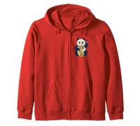 Lucky Maneki Neko Panda Ukiyo-e Arte Japonés Estética Sudadera con Capucha