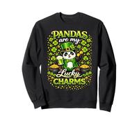 Lucky Panda Shamrocks St Patricks Day Green Beer Leprechaun Sudadera