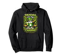 Lucky Panda Shamrocks St Patricks Day Green Beer Leprechaun Sudadera con Capucha