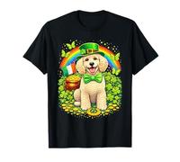 Lucky Poodle St Patrick’s Day Rainbow Shamrock Dog Lover Camiseta