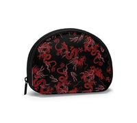 Lucky Red Dragon Pato de Goma con Gafas de Sol Monedero Carteras Cambiar Bolsa Funky Llavero Cremallera Pequeñas Bolsas de Maquillaje cosmético