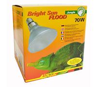 Lucky Reptile Bright Sun Flood Jungle - 70 W Metalldampflampe für E27 Fassungen - Terrarium Lampe mit Tageslichtspektrum - Wärmelampe mit UVA & UVB Strahlung - UV Lampe für tropische Reptilien