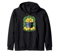 Lucky Softball Bucket St Patrick's Day Clover Sudadera con Capucha