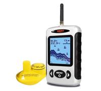 LUCKY Sonda de Pesca Inalámbrica con Indicador de Profundidad del Agua Sondas de Pesca Portátiles para Sensor de Sonar Sonda de Pesca con Pantalla LCD para Pesca Desde la Orilla o en Kayak FFW718
