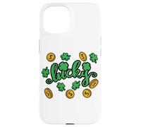 Lucky St Patrick's Day Irish LUCKY Shamrock Clover Hombres Mujeres Carcasa para iPhone 15