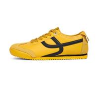 LUCKY STEP Zapatillas Ligeras Retro para Mujer - Diseño de Suela Fina Flexible y Malla Transpirable, Zapatos de Ocio para Caminar por la Ciudad y Hacer Deporte (Amarillo, 8US-38EU-5UK)