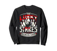 Lucky Strikes - Camiseta del Equipo de Bolos Sudadera