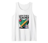 Lucky To Be A Teacher Día de San Patricio Camiseta sin Mangas