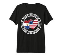 Lucky to be Dutch Orgulloso to be American Netherlands USA Flag Camiseta Premium