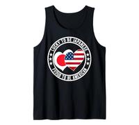 Lucky To Be Japanese Proud To Be American Cool Japan Bandera de Estados Unidos Camiseta sin Mangas