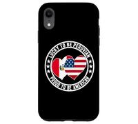 Lucky To Be Peruvian Proud To Be American Cool - Bandera de Estados Unidos Carcasa para iPhone XR