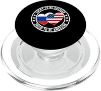 Lucky To Be Russian Proud To Be American Cool Rusia Bandera de Estados Unidos PopSockets PopGrip para MagSafe