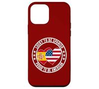 Lucky To Be Spanish Proud To Be American Cool Bandera de España de Estados Unidos Carcasa para iPhone 12 mini
