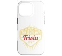 Lucky Trivia Traje | Pub Quiz Game | Trivia Night Carcasa para iPhone 16 Pro