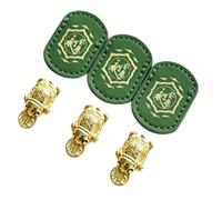 Lucky Turtle Wallet Charm, Golden Turtle with Coin, Handmade Golden Turtle Feng Shui Amulet, Chinese Lucky Charm 2026 Edition, Talisman with Leather Sleeve (#C-3PCS)