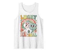 Lucky Unicorn Clover Magical Friendship Camiseta sin Mangas