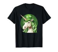 Lucky Unicorn Spirit para el día de San Patricio Camiseta