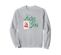 Lucky You Playing Card Cherries Cute Sudadera