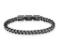 LUCKY2+7 Pulsera Hombre-Cadena Franco Hebilla Botón plegable De Acero Inoxidable