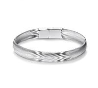 LUCKY2+7 Pulseras para hombre-Pulsera de acero inoxidable con cierre magnético y cadena Franco para hombre