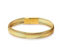 LUCKY2+7 Pulseras para hombre-Pulsera de acero inoxidable con cierre magnético y cadena Franco para hombre