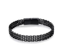 LUCKY2+7 Pulseras para hombre-Pulsera de acero inoxidable con cierre magnético y cadena Franco para hombre