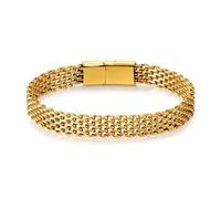 LUCKY2+7 Pulseras para hombre-Pulsera de acero inoxidable con cierre magnético y cadena Franco para hombre