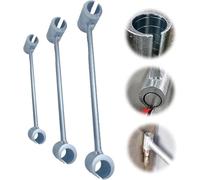 LuckyFL Llave de ajuste de huecos de bisagras, llave de reparación de bisagras de puerta 2024, llave ajustable, llave de llave de actualización para perno redondo, herramienta de ajuste de bisagra de