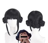 LUCKYHHM Peluca De Cosplay De Fibra Sintética Morada Trenzada Con Gorro Ajustable For Niños Y Adultos, Disfraz De Anime De Halloween.(D)