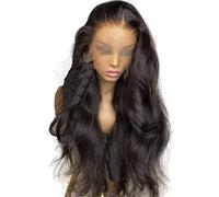 LUCKYHHM Peluca rubia larga y ondulada for mujer, cabello sintético rizado for fiestas de cosplay, uso diario, fibra sintética rizada, ideal for fiestas de cosplay.(Brown,26inches)