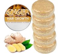 Luckyki Champú Jengibre, Champú anticaspa anticaída Jengibre, Champú Jengibre para el Crecimiento del Cabello, Jabón champú Jengibre, Champú Solido Jengibre para Hombres ujeres