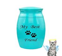 Luckyki Mini urnas - Mi mejor amigo - Mini urnas para cremación de aluminio para cenizas, porta cenizas para mascotas, memorial a mi mejor amigo