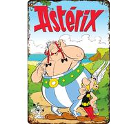 LUCKYLINDE - Cartel de chapa retro, Asterix y Obelix, serie de cómics de culto francés, cartel decorativo, 20 x 30 cm (Asterix y Obelix buscan el camino)