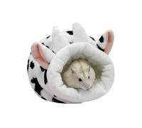 LuckyOpt Cama para hámster, linda cama de conejillo de indias con ropa de cama extraíble, cama pequeña y suave para mascotas pequeñas para conejillos de indias erizo sirio Gerbil